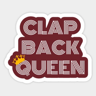 Clap Back Queen Crown Sticker